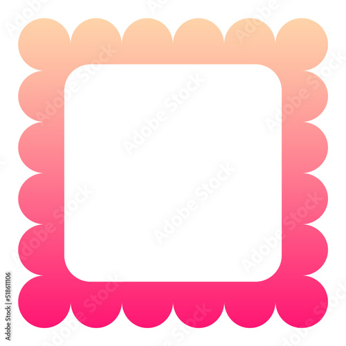 gradient square frame 