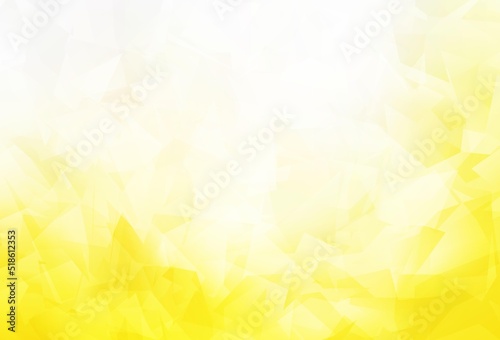 Light Yellow vector abstract mosaic background.