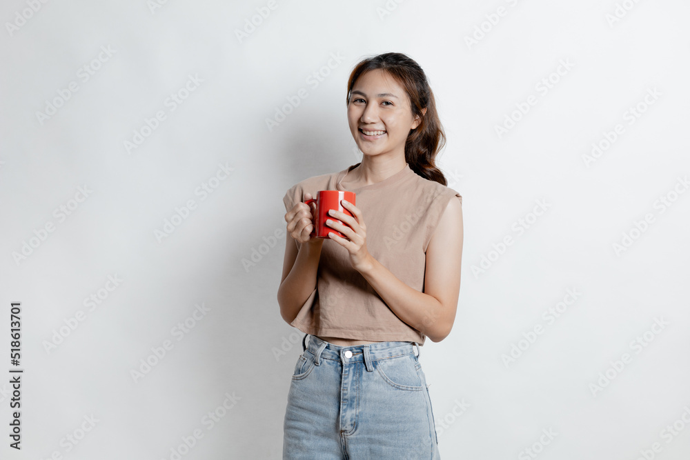 Beautiful Asian woman gesturing for advertisement editing on isolated background, portrait concept used for advertisement and signage, isolated over white background, copy space. Beautiful Asian woman gesturing for advertisement editing on isolated background, portrait concept used for advertisement and signage, isolated over white background, copy space.