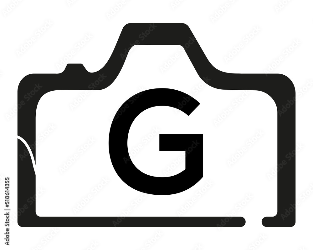 G camera logo design logo icon vector template.
