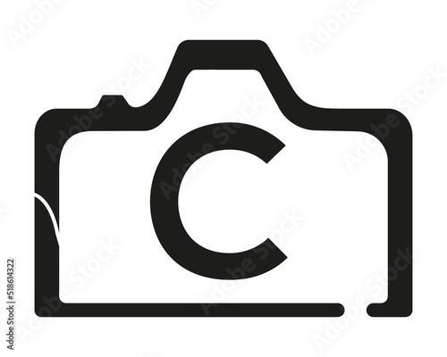 C camera logo design logo icon vector template.
