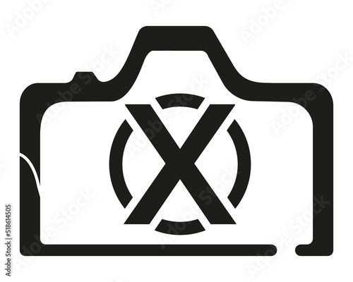 X camera logo design logo icon vector template.