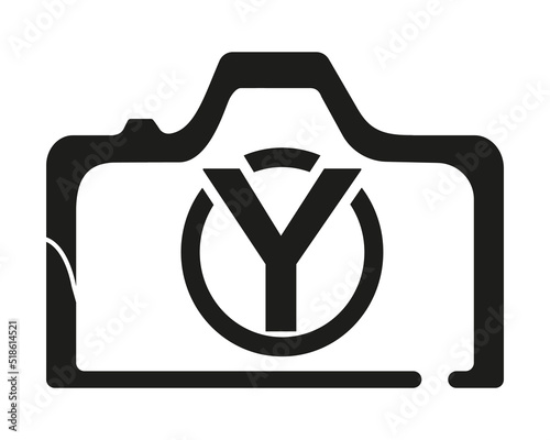 Y camera logo design logo icon vector template.