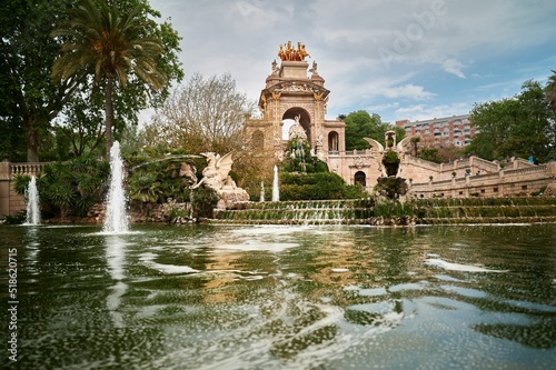 Ciutadella Park in Barcelona photo