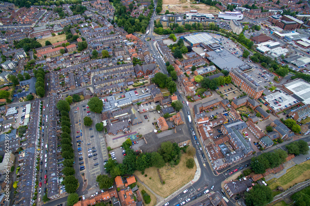 aerial view of York city centre