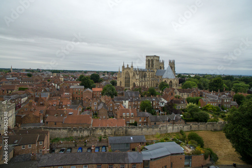 areal view of York minster, York