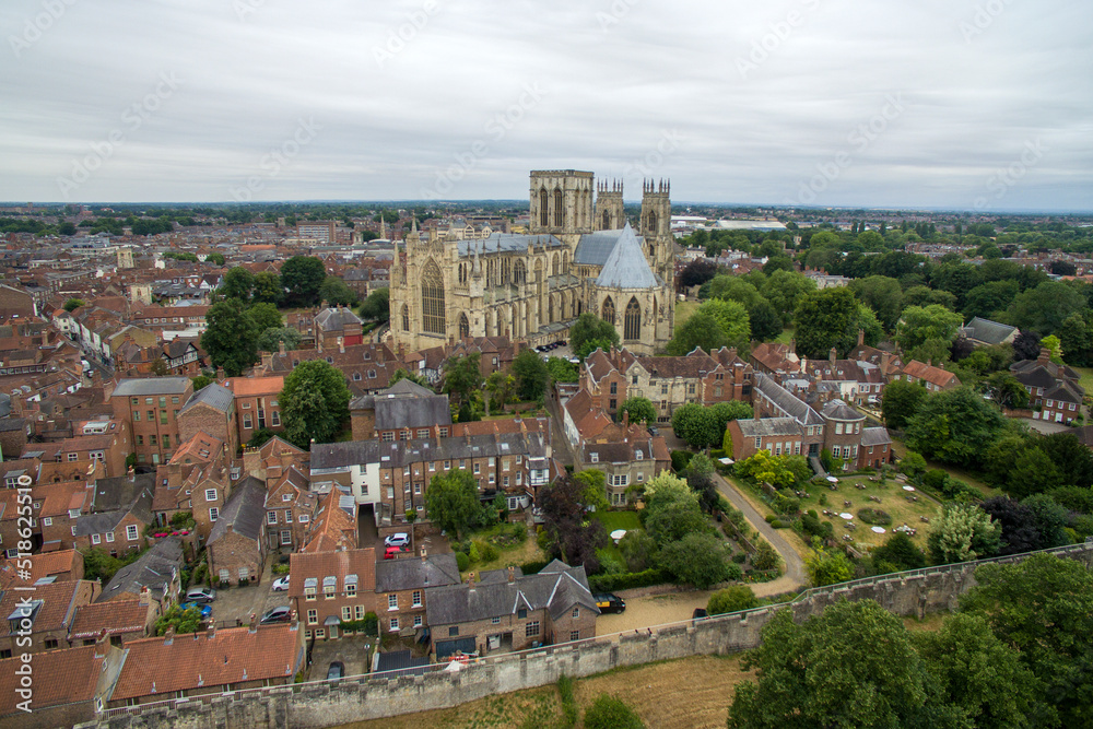 areal view of York minster, Deangate, York YO1 7HH