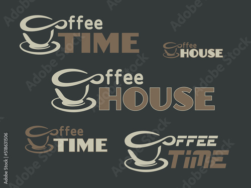 Coffee break hipster stylized poster. Vector illustration.