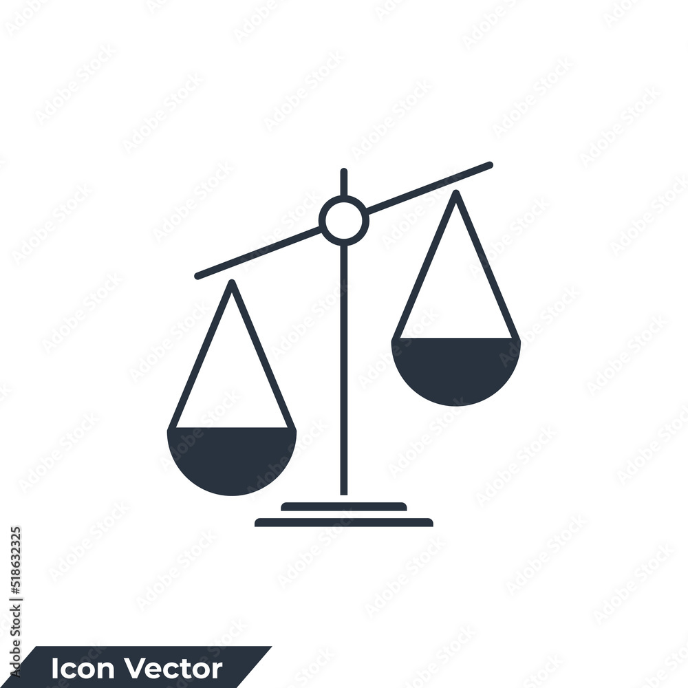 Justice scales icon logo vector illustration. Judgement scale symbol template for graphic and web design collection Justice scales icon logo vector illustration. Judgement scale symbol template for graphic and web design collection