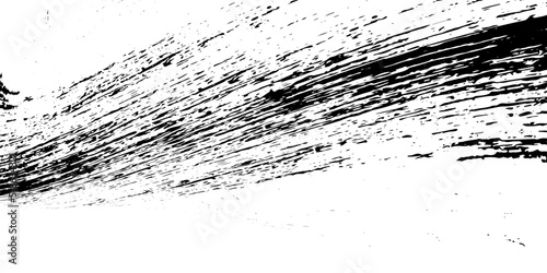 Strokes in different directions of black paint on a white background. Graffiti element. Design template for the design of banners, posters, booklets, covers, magazines. EPS 10
