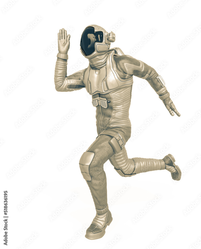 astronaut explorer is running fast astronaut explorer is running fast
