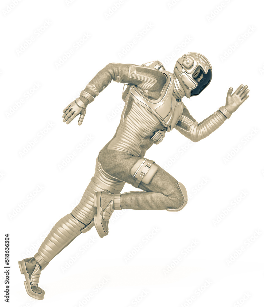astronaut explorer is doing a run moon astronaut explorer is doing a run moon