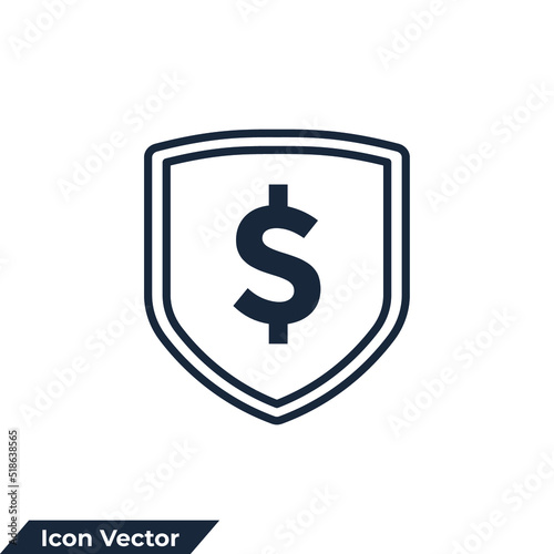 Wallpaper Mural secure icon logo vector illustration. shield protection symbol template for graphic and web design collection Torontodigital.ca