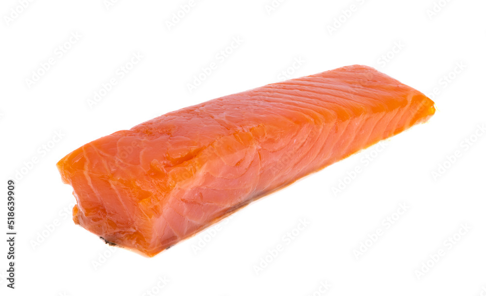 red fish fillet isolated