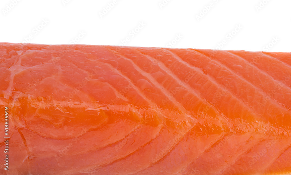 red fish fillet isolated