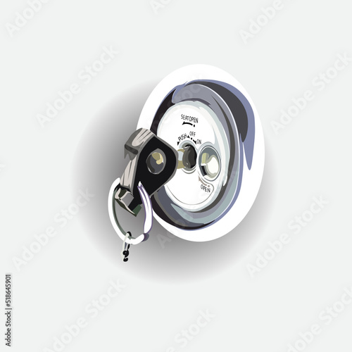 a vehicle ignition key is already stuck in the hole