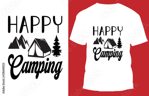 unique camping t shirt design photo