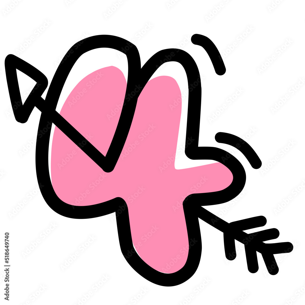 Fototapeta premium Bubble number font