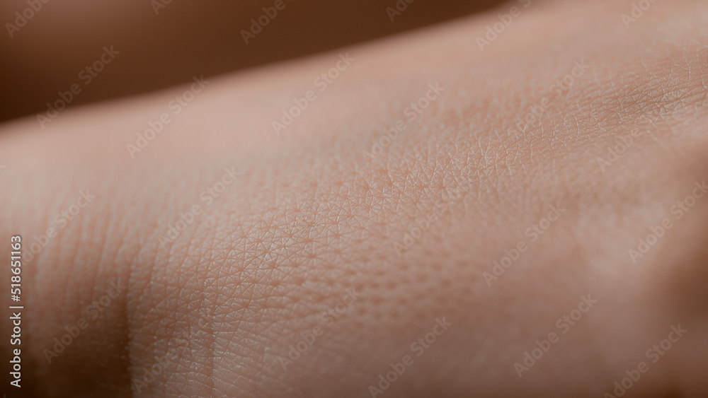 Macro shot of white clean smooth good-looking healthy skin of female model | Skin texture shot for body care products commercial Macro shot of white clean smooth good-looking healthy skin of female model | Skin texture shot for body care products commercial