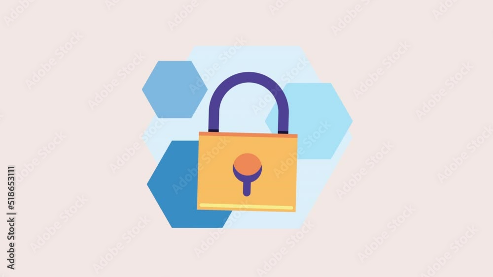 cyber security technology with padlock cyber security technology with padlock