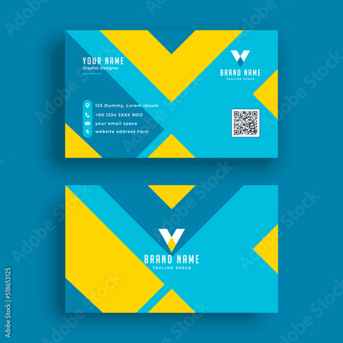 Colorful modern business card