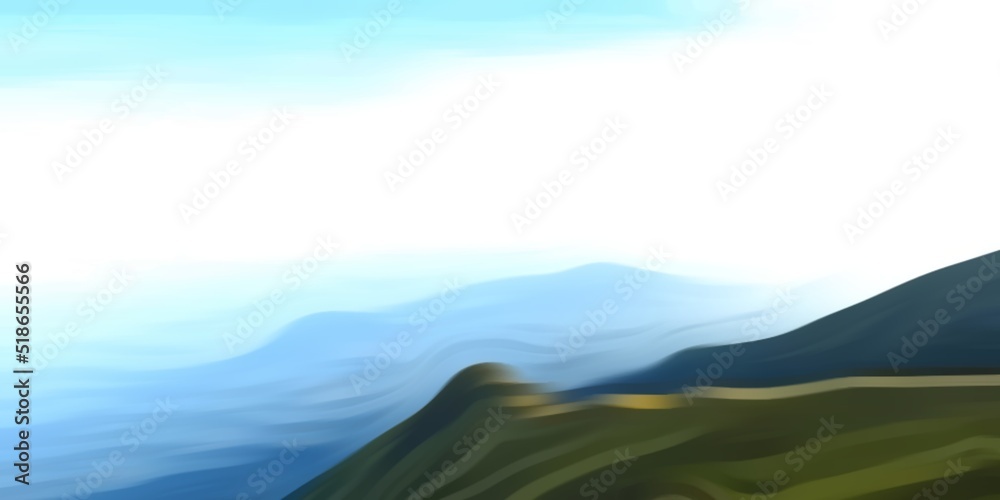 Fototapeta premium landscape with mountains