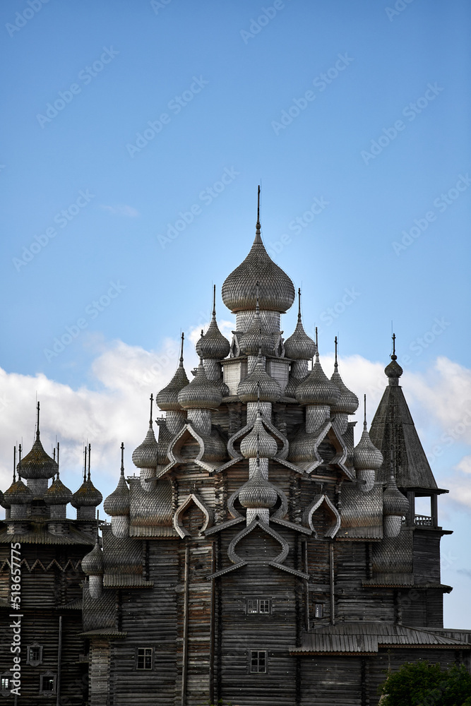 Kizhi churchyard, Kizhi. The architectural ensemble of the State Historical and Architectural Museum 