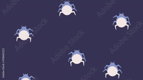 cyber security technology with bugs animation