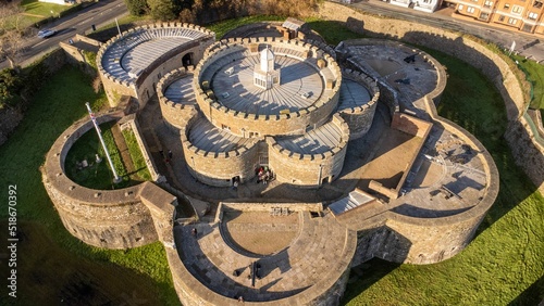 Top View Deal castle in kent