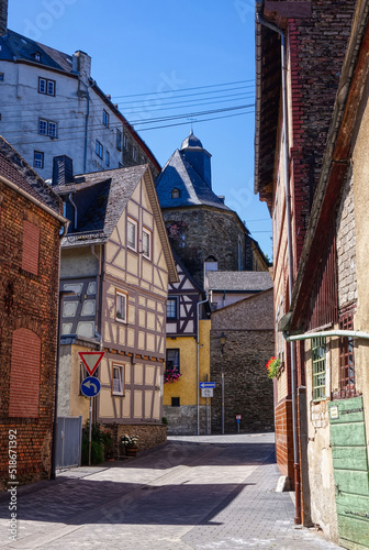 Blick in die Altstadt von Runkel an der Lahn