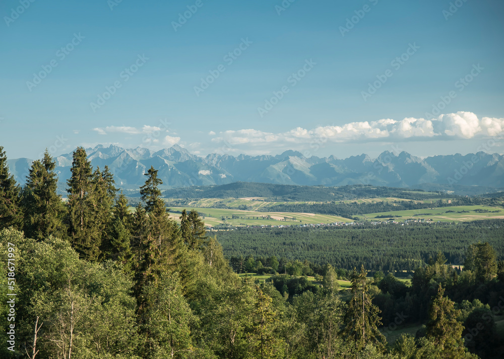 Fototapeta premium widok na Tatry