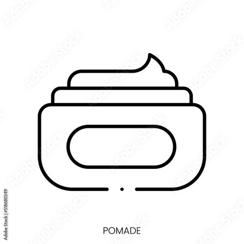 pomade icon. Linear style sign isolated on white background. Vector illustration