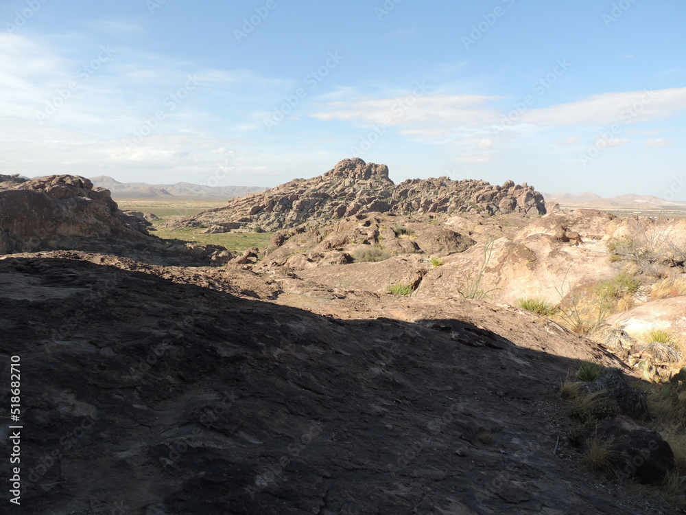 volcanic landscape in island country