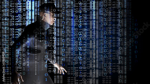 Data protection, Cyber Security, Privacy Business Internet Technology Concept. 3D illustration	
