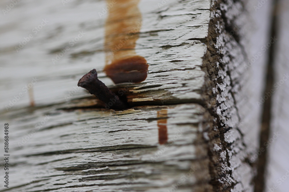 Obraz premium Texture - Paint, Wood and Rust