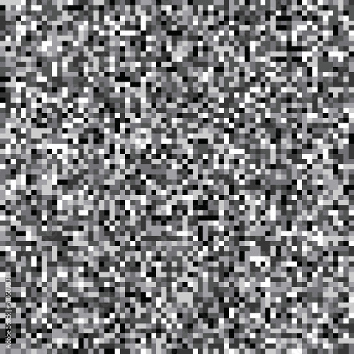 Monochrome square seamless pattern. Pixel seamless background. Surface pattern design background with tiles