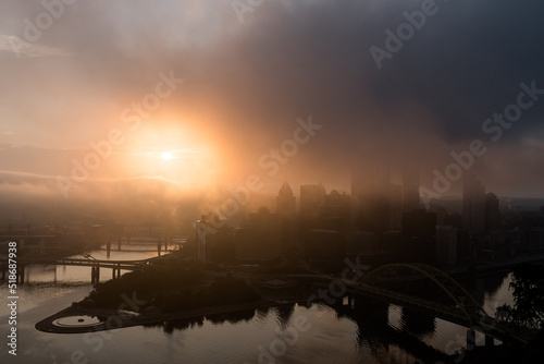 Pittsburgh Foggy Sunrise