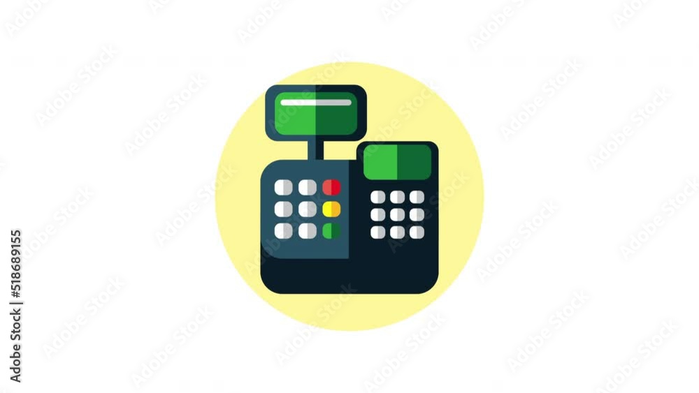 register machine commercial business animation