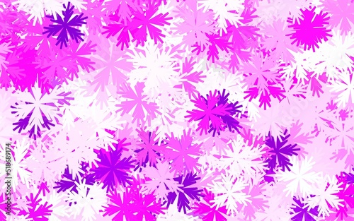 Light Pink vector natural background with flowers.