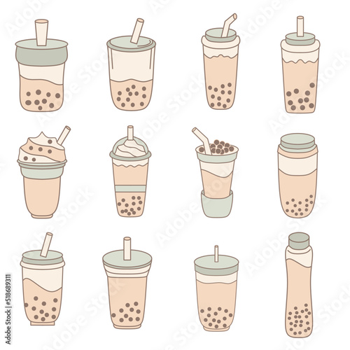 Bubble milk tea vector