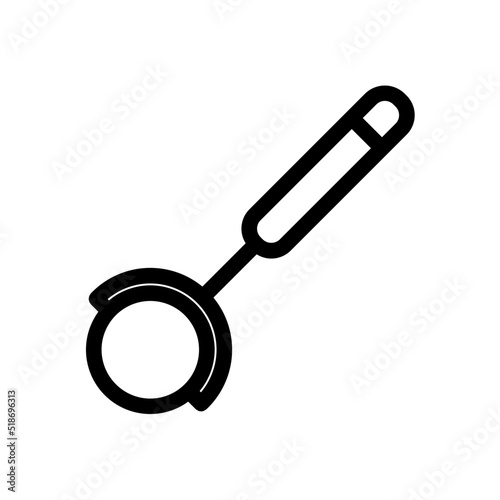 pizza cutter line icon