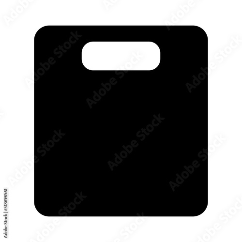 chopping board glyph icon