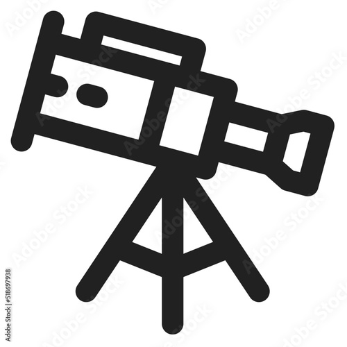 Telescope Icon Outline