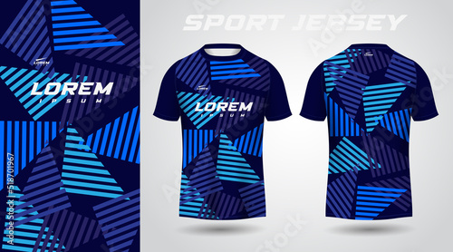blue sport jersey design