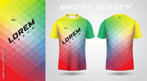 colorful sport jersey design