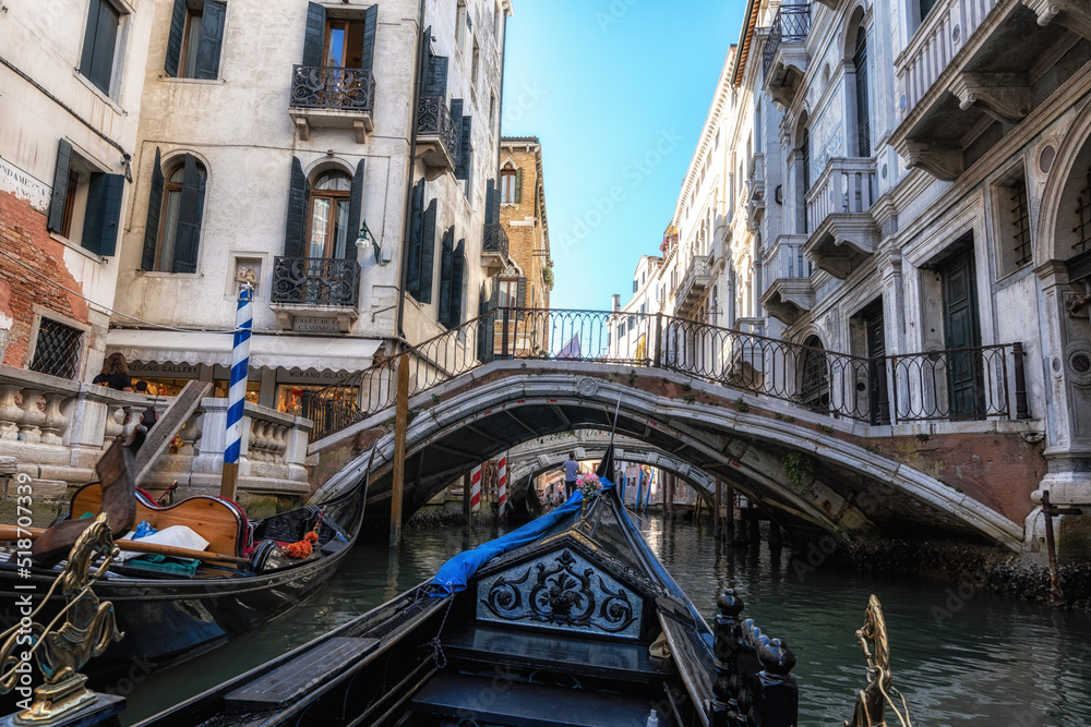 Fototapeta premium Venice canal gondola ride