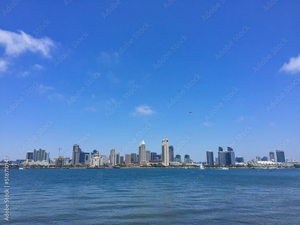 San Diego Downtown skyline view from Coronado