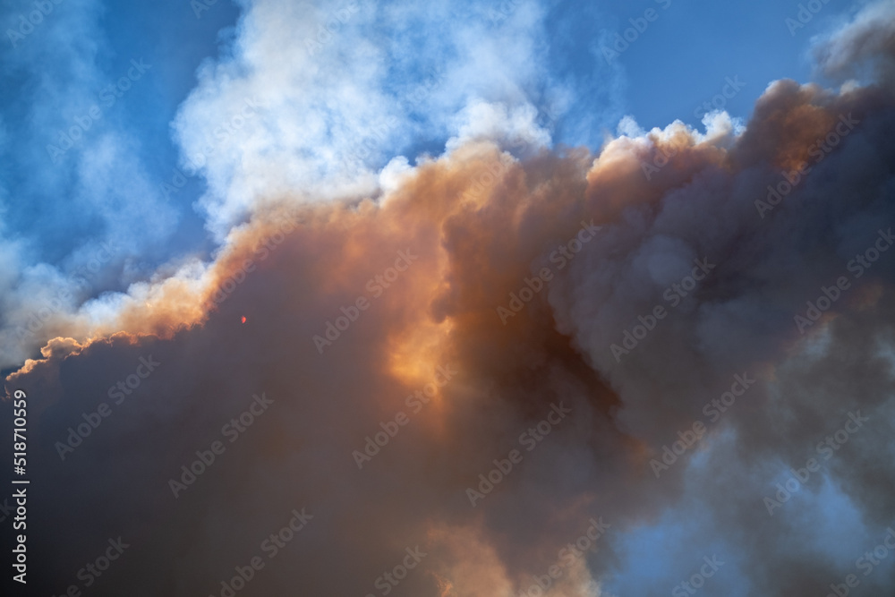 smoke from a fire