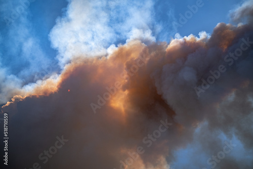 smoke from a fire