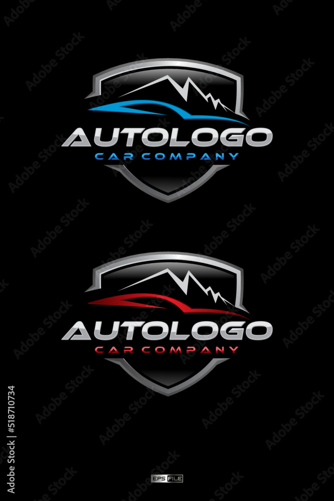 Logo car detailing with abstract icon